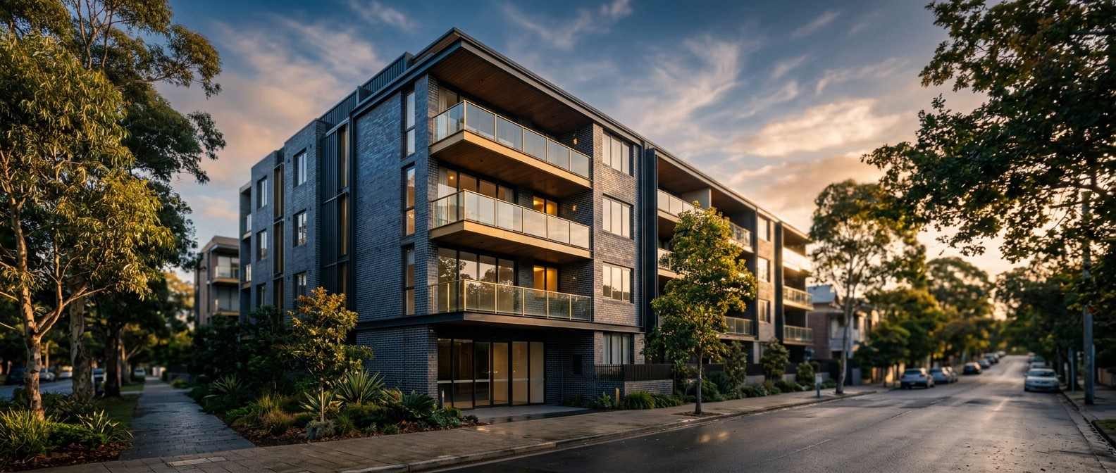 Contemporary Sydney Class 2 residential apartment building at handover